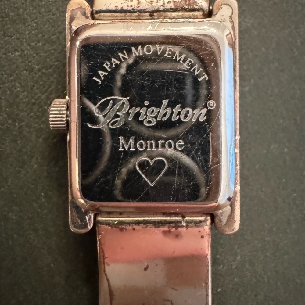 Brighton Monroe 1990s Watch: Two-Tone Celtic Heart Toggle Bracelet Watch - Picture 8 of 14